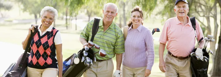 Active older adults enjoying time outdoors